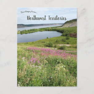 Eldlus i Tsiigehtchic Northwest Territories Vykort