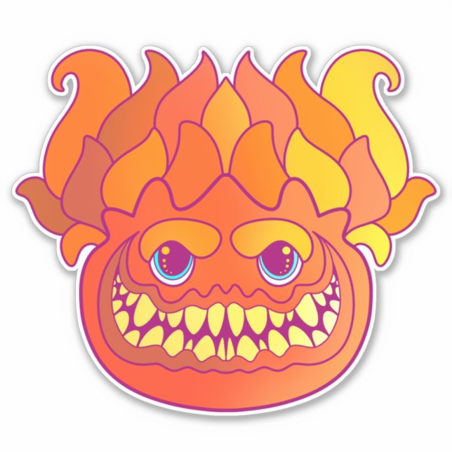 Eldmonster Klistermärken (Framsida)