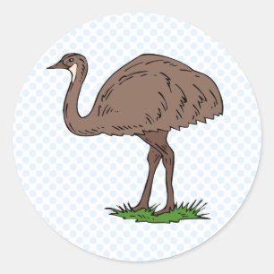 Eldon Emu Runt Klistermärke