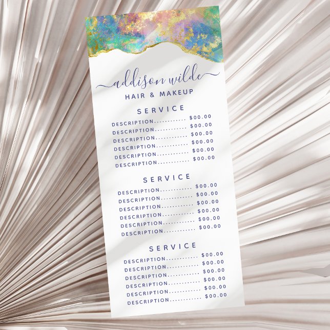 Eldopal Regnbåge Ädelsten Företag Meny (Skapare uppladdad)