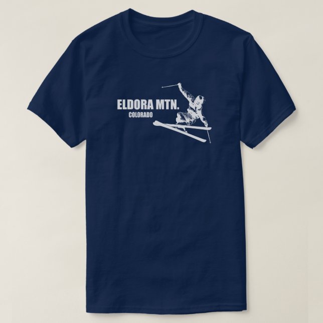 Eldora Mountain Colorado Skier T Shirt (Design framsida)