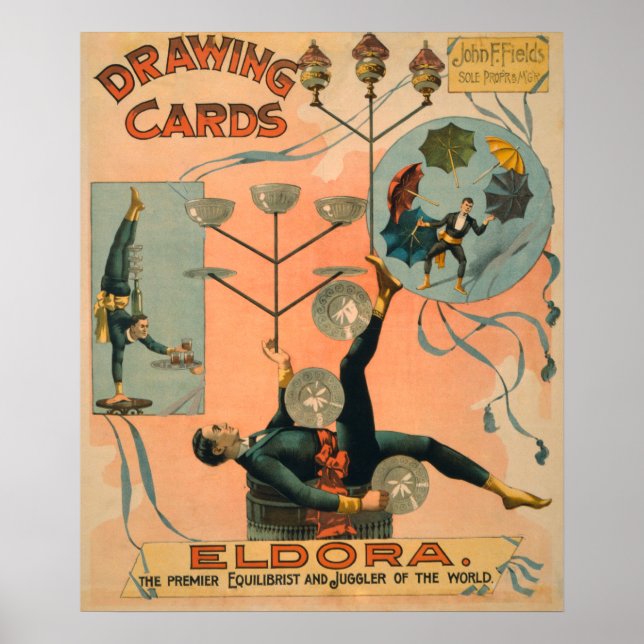 Eldora, Premier Equilibrist och Juggler, Poster (Framsidan)