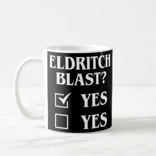 Eldritch Blast Yes Yes Funny Tabletop RPG Meme Kaffemugg