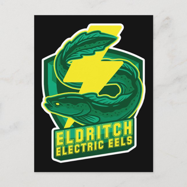 Eldritch Electric Eels Vykort (Framsida)