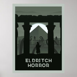Eldritch Horror Board Game Minimalist Travel St Poster