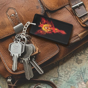 Eldröd Fantasi Fenix Kvinna Svart