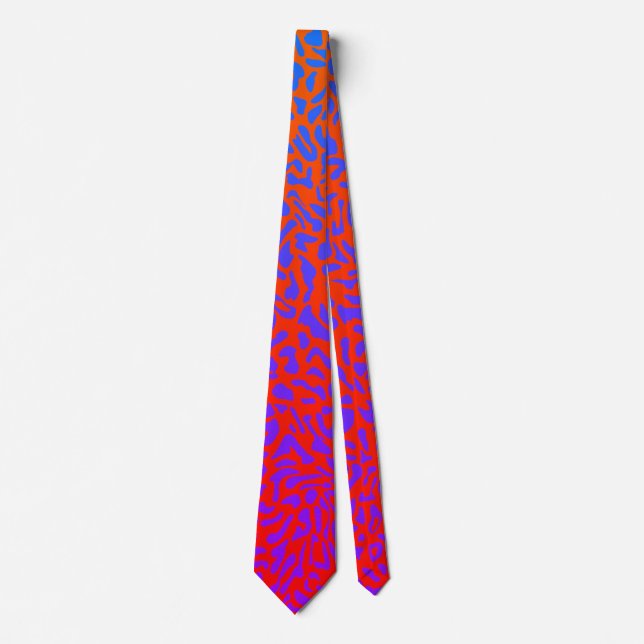 Eldröd Orange Lila Stor Leoprint Slips (Framsida)