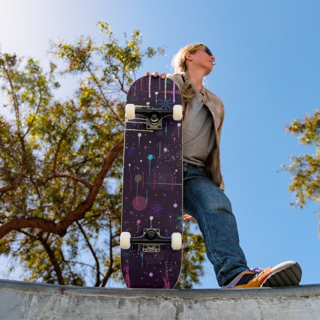 Eldshow: Abstrakt Konst  Mini Skateboard Bräda 18,5 Cm (Utomhus 1)