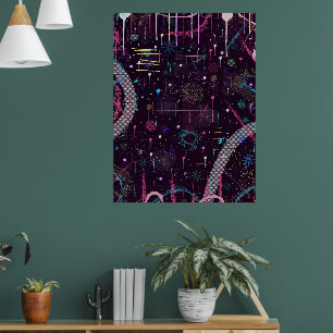 Eldshow: Abstrakt Konst Poster