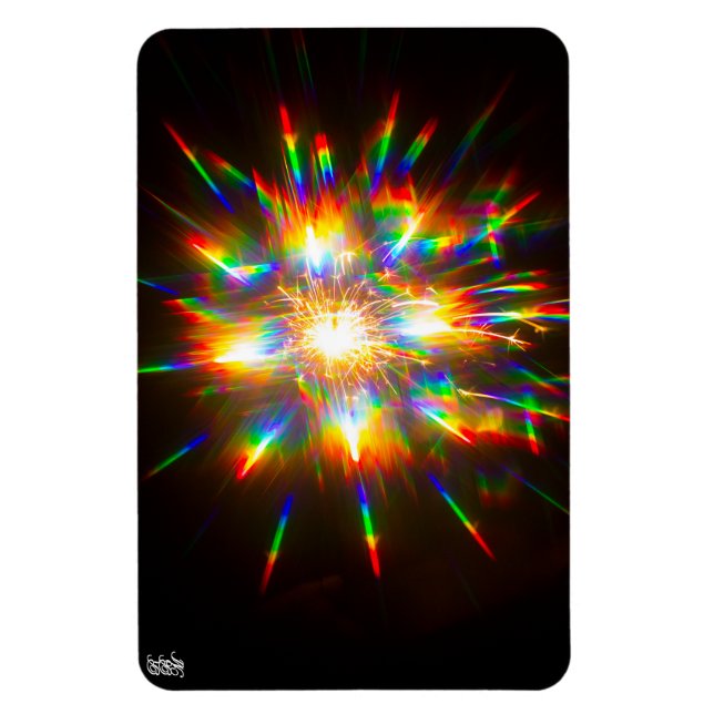 Eldshow genom 3D-glasögon 1  Magnet (Vertikal)