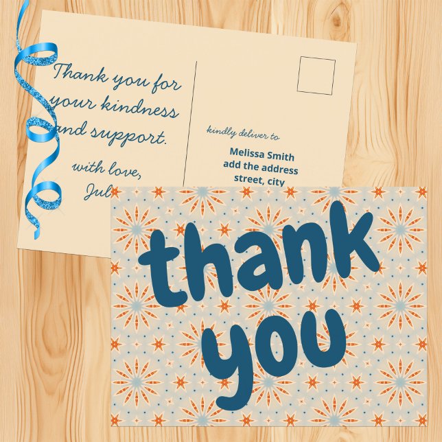 Eldshow-Inspirerat Mönster Anpassningsbar Vykort (Skapare uppladdad)