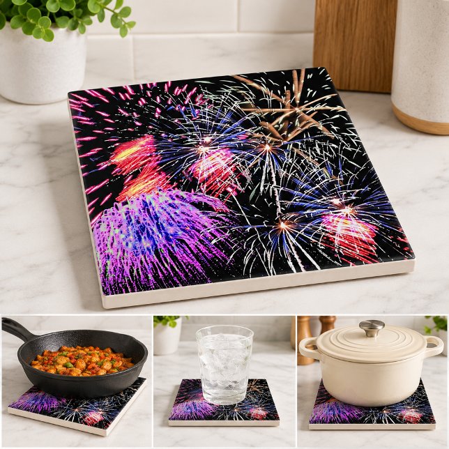 Eldshow Kakelplatta (Fireworks Display Ceramic Tile)