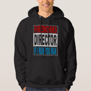 Eldshowdirektör Jag springer du springer rolig 4 j Hoodie