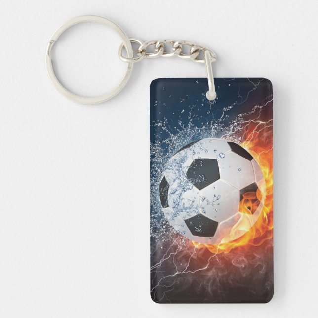 Eldslående Fotboll/ Fotbollskast Kudd (Framsidan)