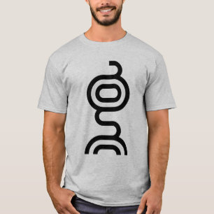 Eldslang Reiki-symbol som bokstaven G T Shirt