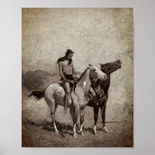 Eldslukaren Slängde Sitt Offer Över Sin Pony Poster (Framsidan)