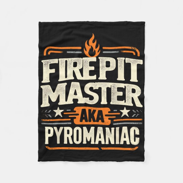 Eldstadsmästare Pyromancy Pyroteknik Eldstad Eldäl Fleecefilt (Framsidan)