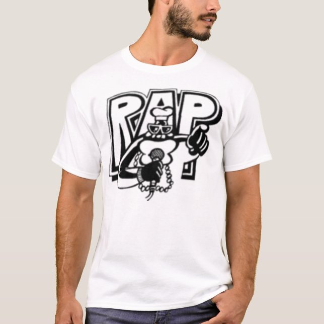 Eldsvåda Recordz för vit rappar precis T-tröja T-shirt (Framsida)