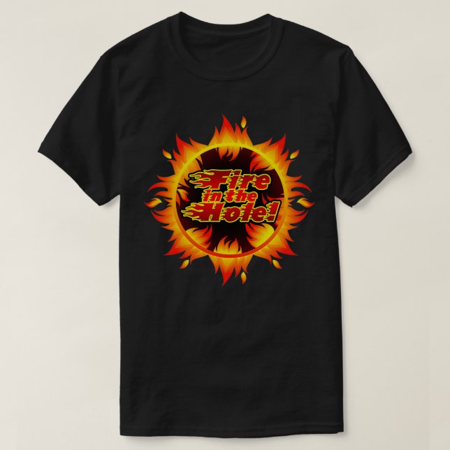 Eldsvådor i Vassa livsmedel i hål T Shirt (Design framsida)