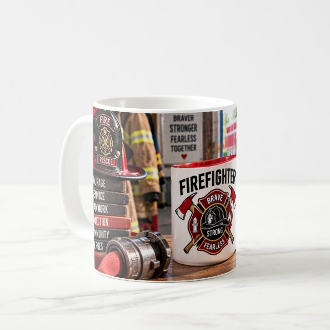Eldsvårdare Modig Stark Mugg (Framsida vänster)
