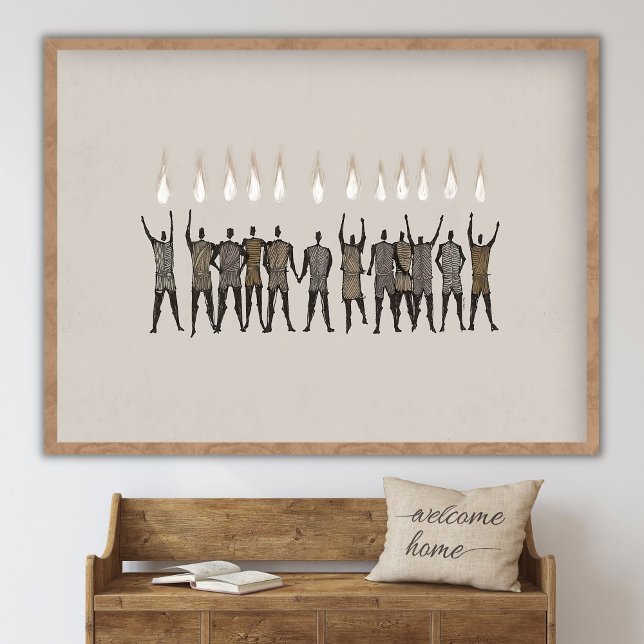 Eldtungor, Helig Ande tryck, Pingst Bibel Poster (Skapare uppladdad)