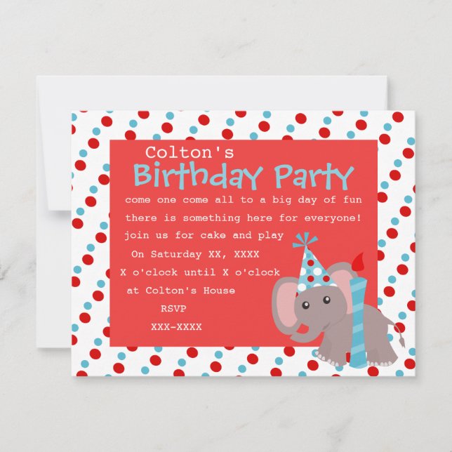 Ele-punkter Inbjudningar (Framsida)