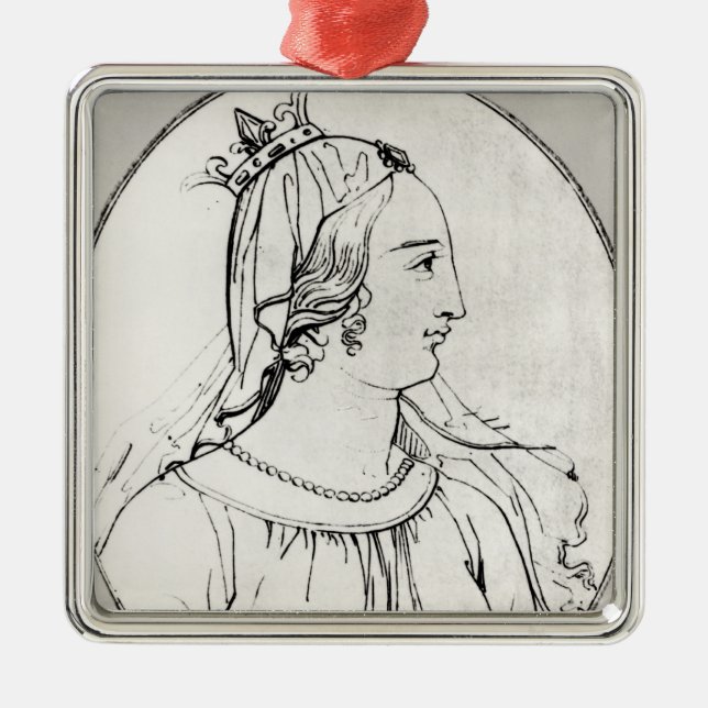 Eleanor av Aquitaine Julgransprydnad Metall (Framsidan)