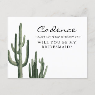 Eleanor - Bohemian Watercolor Cactus Desert Inbjudningar