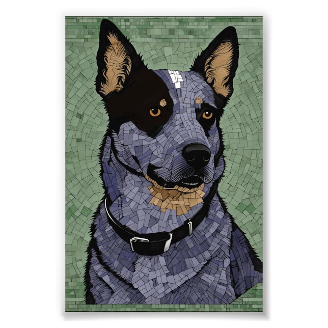 Eleanor den Blue Heeler Fototryck (Framsidan)