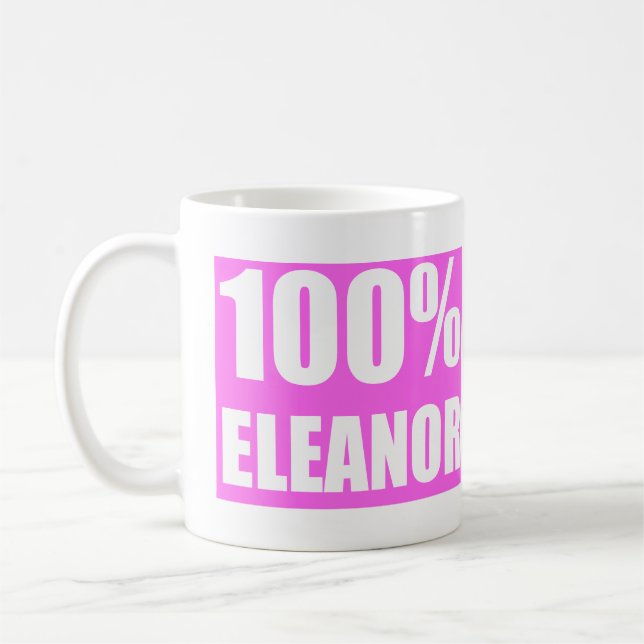 Eleanor namn kaffemugg (Vänster)