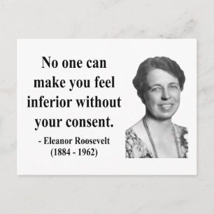 Eleanor Roosevelt-citat 1b Vykort