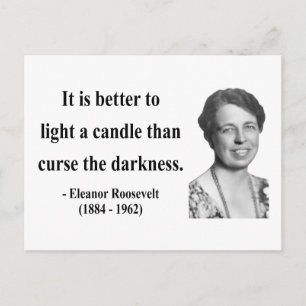 Eleanor Roosevelt Citat 3b Vykort
