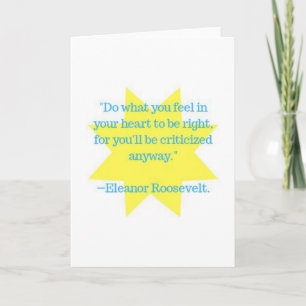 Eleanor Roosevelt citat Kort