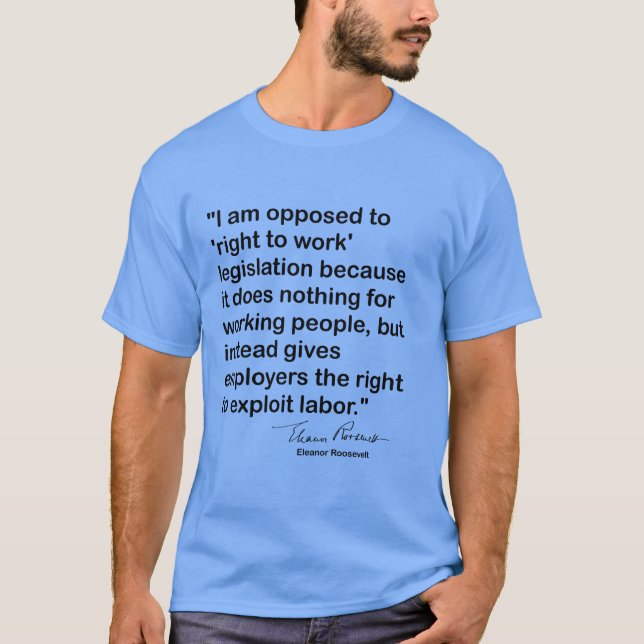 Eleanor Roosevelt citat T Shirt (Framsida)