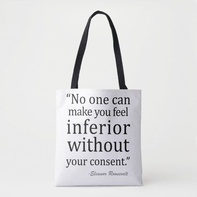 Eleanor Roosevelt-citat Tygkasse (Framsida)