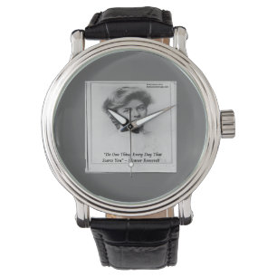 Eleanor Roosevelt & Citat Unisex Klocka