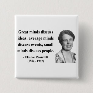 Eleanor Roosevelt citationstecken 5b Knapp