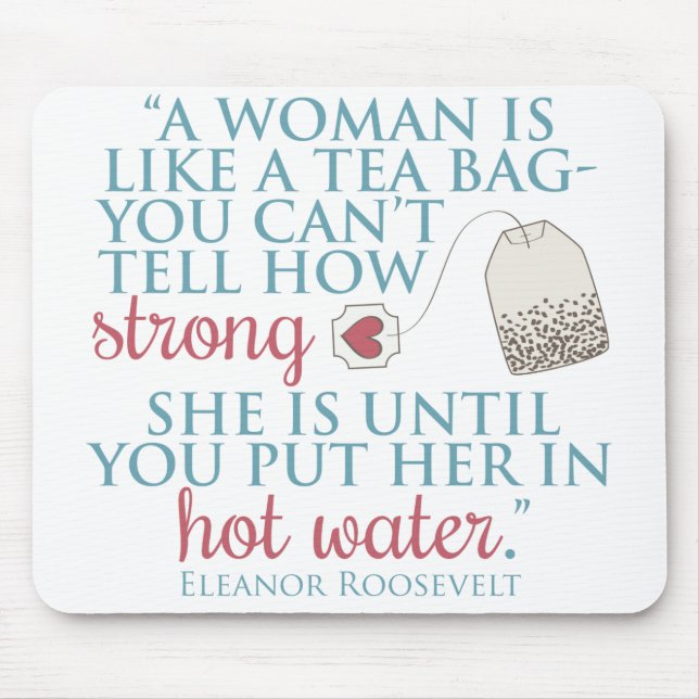 Eleanor Roosevelt citationstecken Musmatta (Framsidan)