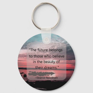 Eleanor Roosevelt citationstecken Nyckelring