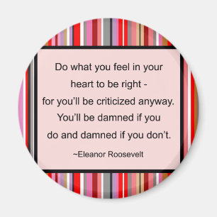 Eleanor Roosevelt citationsteckenmagnet Magnet