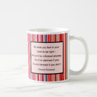 Eleanor Roosevelt citationsteckenmugg Kaffemugg