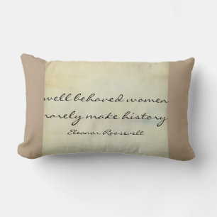 Eleanor Roosevelt citerar dekorativ kudde hemdekan