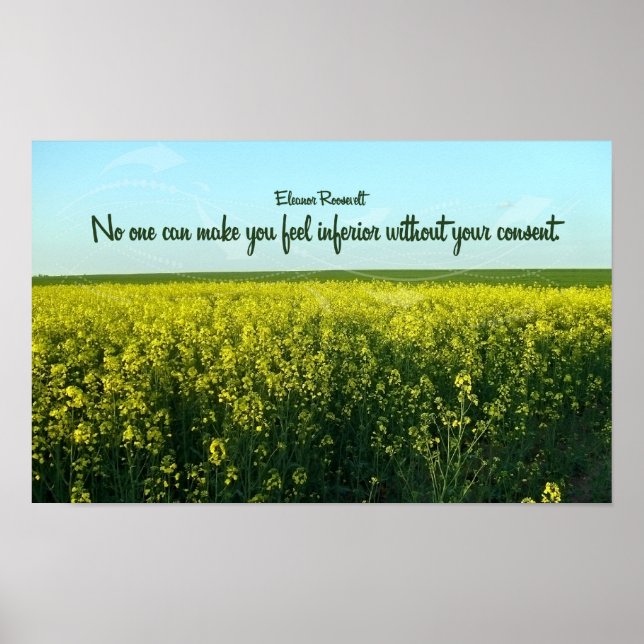 Eleanor Roosevelt citerar: Poster (Framsidan)