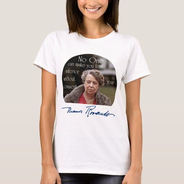 Eleanor Roosevelt första dam av världen Tee Shirt (Framsida)