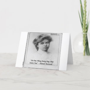 Eleanor Roosevelt "Gör något skandalöst" citat Kort