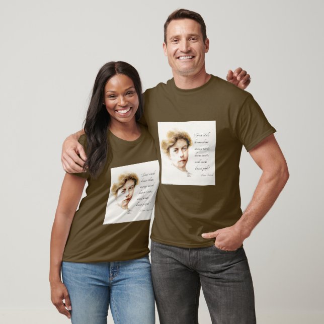 Eleanor Roosevelt & Great Minds Quote  T Shirt (Unisex)