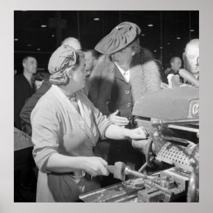 Eleanor Roosevelt i WWII, 1942 Poster