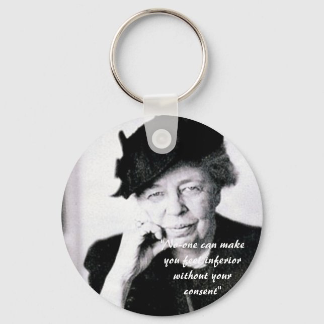 Eleanor Roosevelt, ingen kan få dig att känna... Nyckelring (Framsida)
