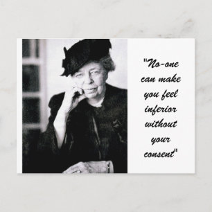 Eleanor Roosevelt, ingen kan få dig att känna... Vykort