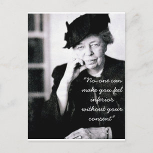 Eleanor Roosevelt, ingen kan få dig att känna... Vykort